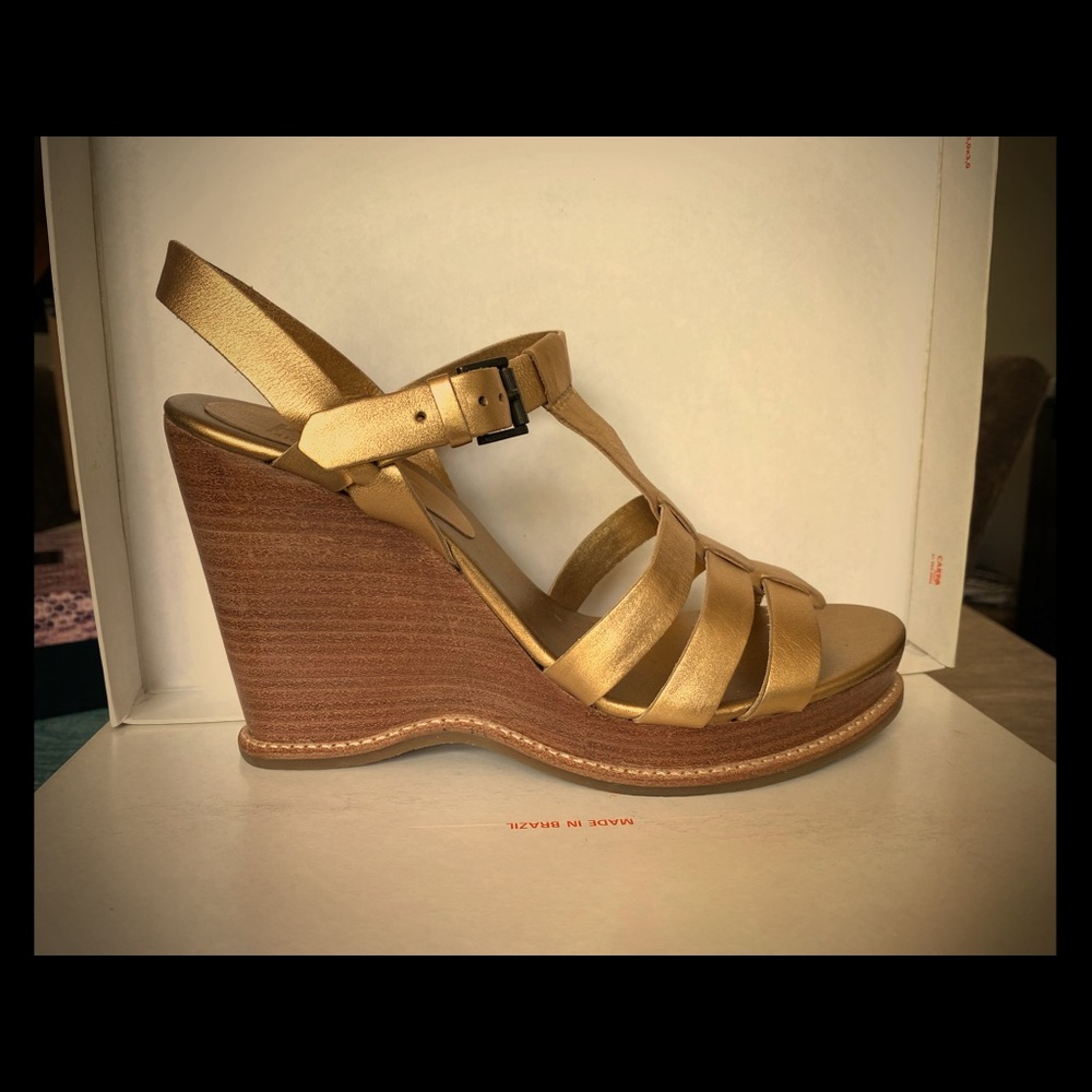 Michael Kors Antique Gold Wedges